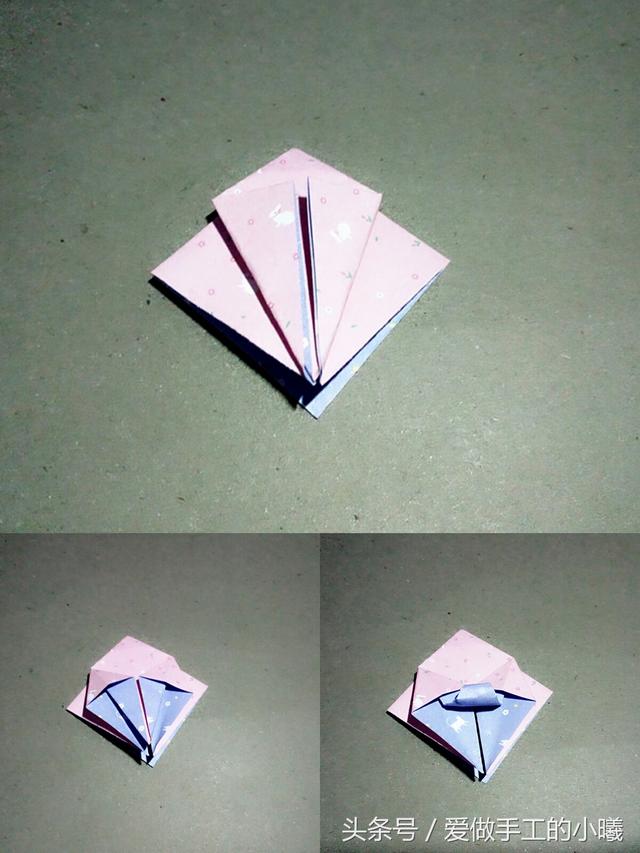 漂亮的小花伞折纸,简单易学,一起来看看|花伞|折纸|正方形_新浪新闻
