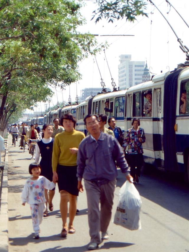 九十年代初兰州丝路盛会外宾街拍