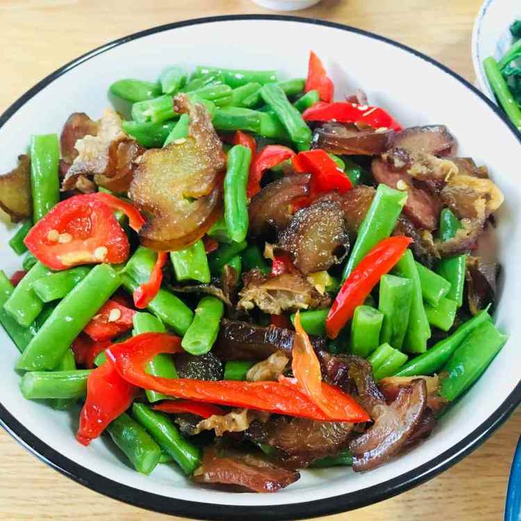 四季豆炒腊肉