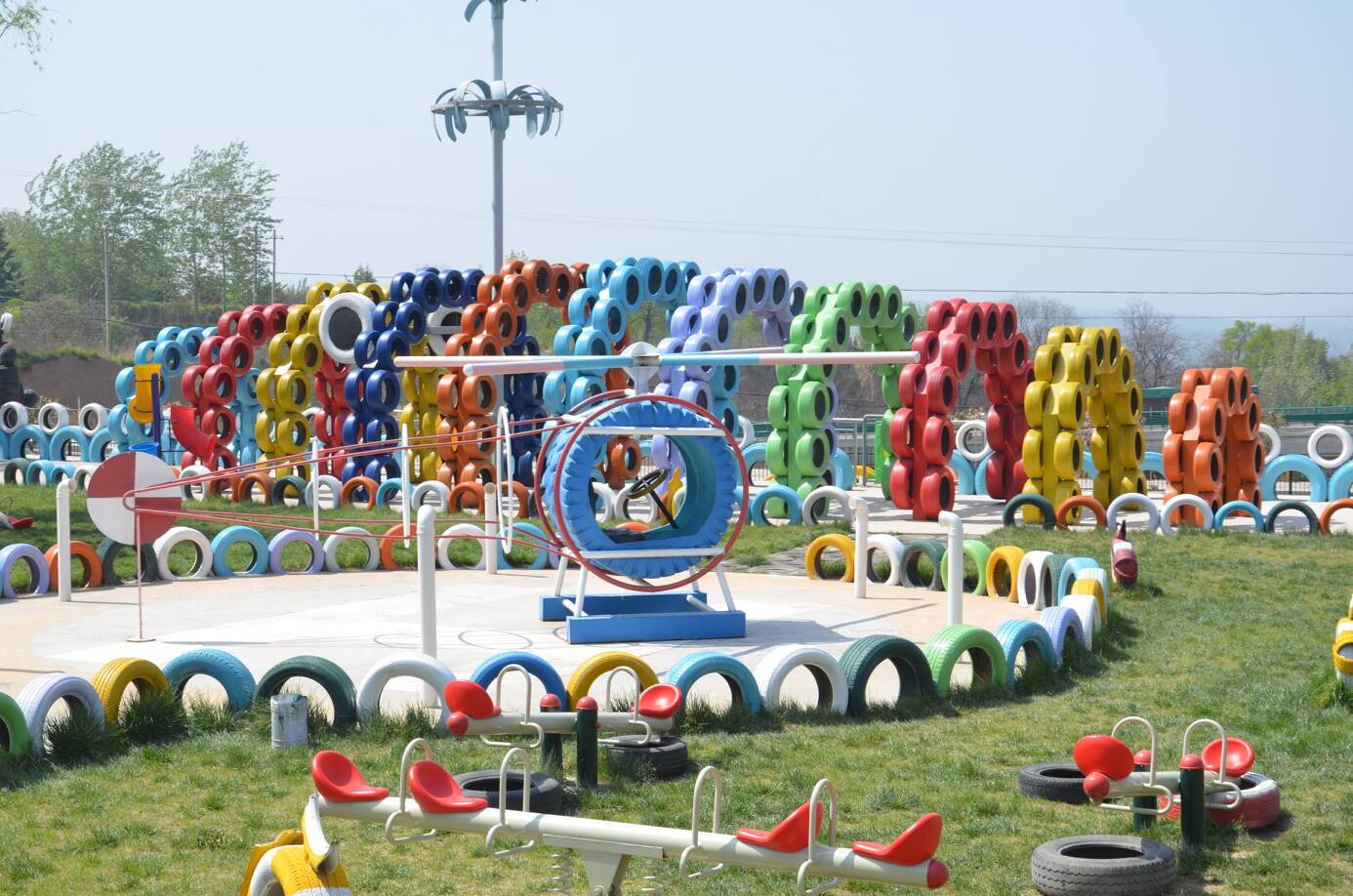 沃特智能轮胎儿童乐园内所有大型游乐设施,标志性景观建筑以及装饰