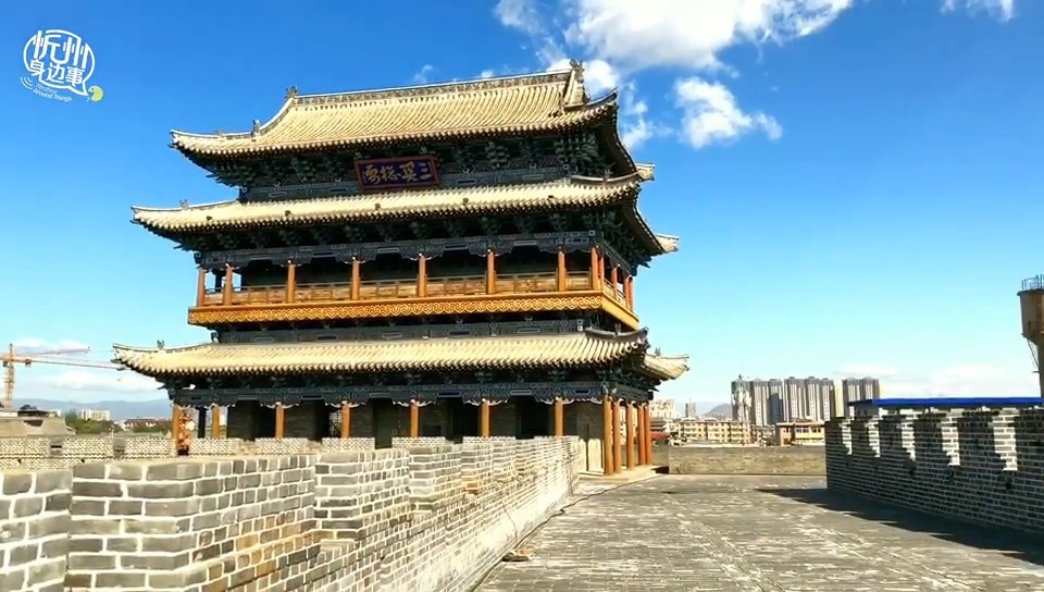 改造中的忻州古城之南城门楼 期待完工的那天早日到来