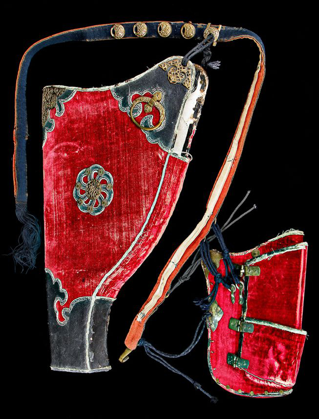 清代挤压式箭囊便于快速取箭