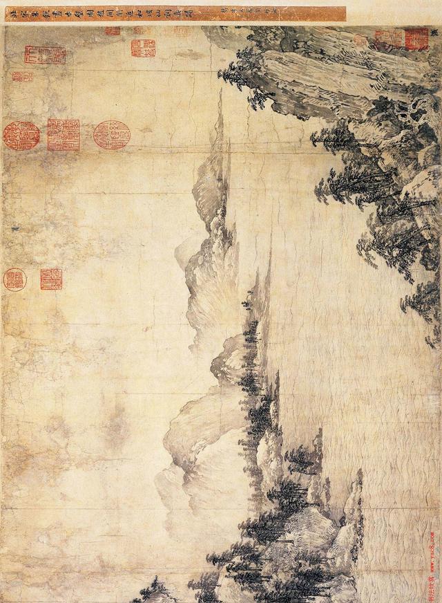 中国金代画家武元直的唯一存世作品赤壁图卷纸本