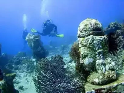 这片海底惊现千年佛都,水中又现婆罗浮屠,惊呆世人