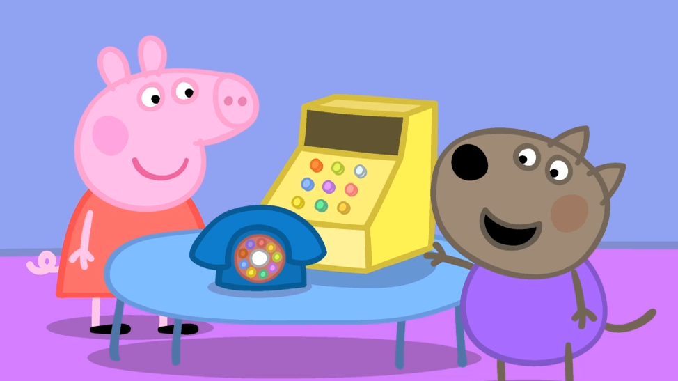 过家家游戏小狗丹尼需要购买曲奇饼干佩奇的商店里有吗