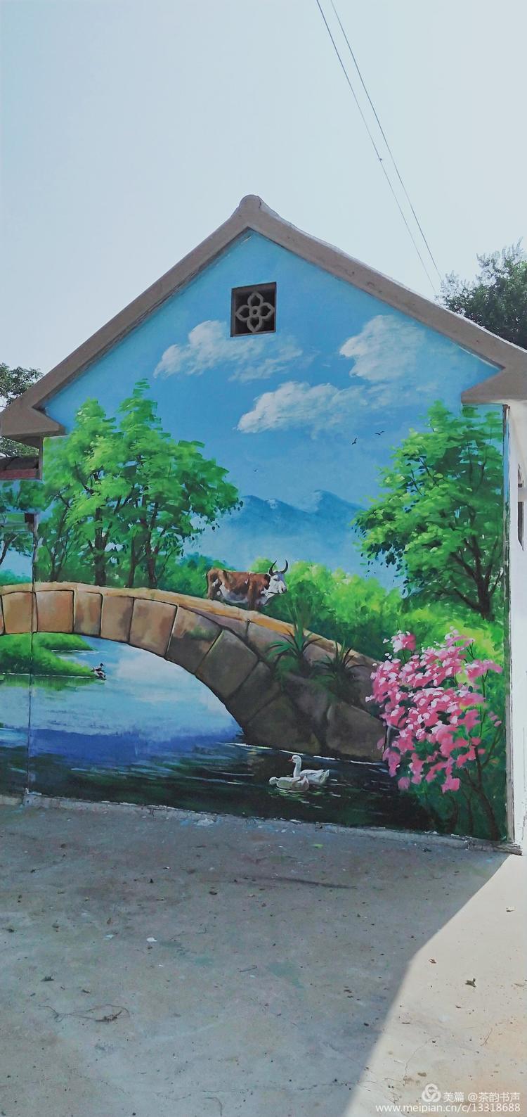 魅力龙乡,红色龙池大型3d立体画——山东省昌邑市潍