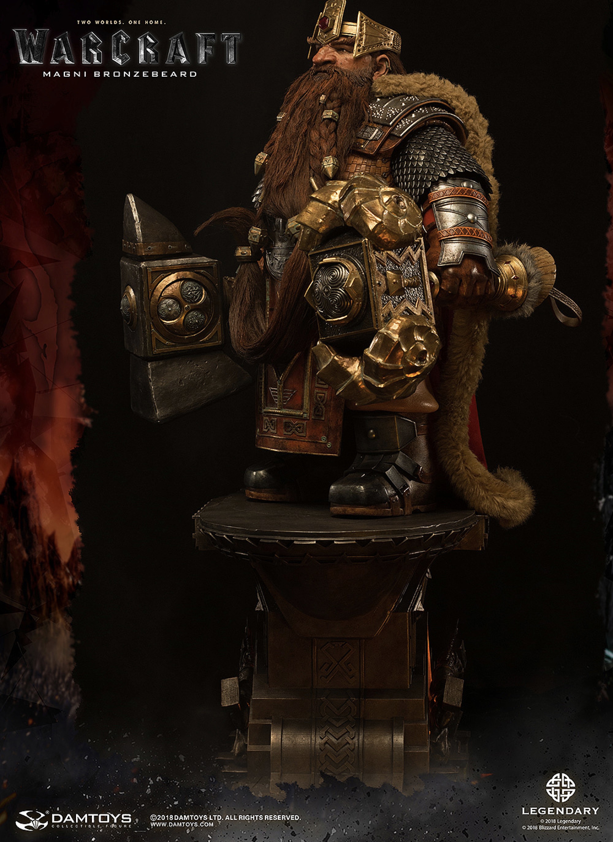 《魔兽》-麦格尼·铜须magni bronzebeard 25寸精致雕插画师丨damtoys