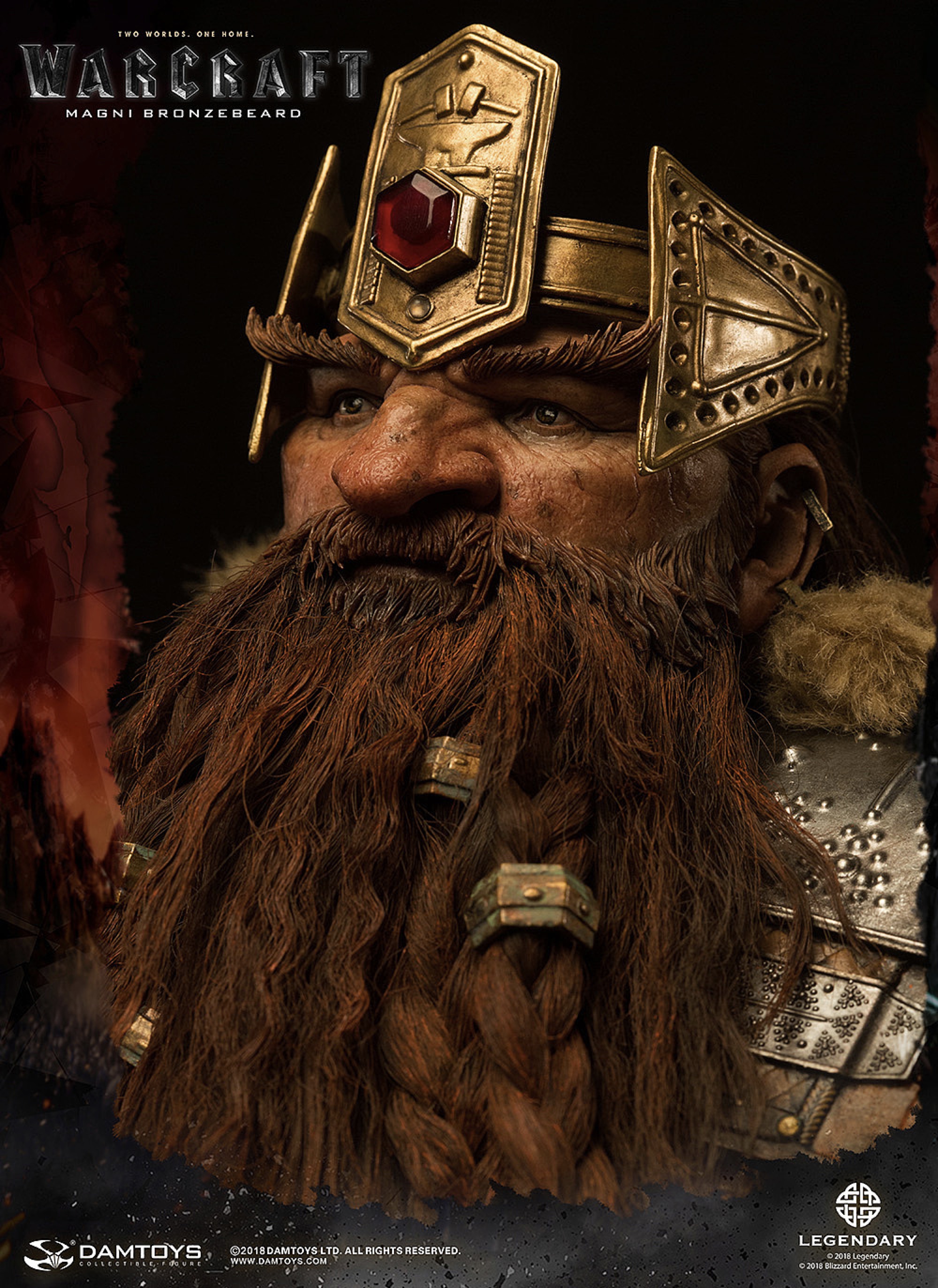 《魔兽》-麦格尼·铜须magni bronzebeard 25寸精致雕插画师丨damtoys