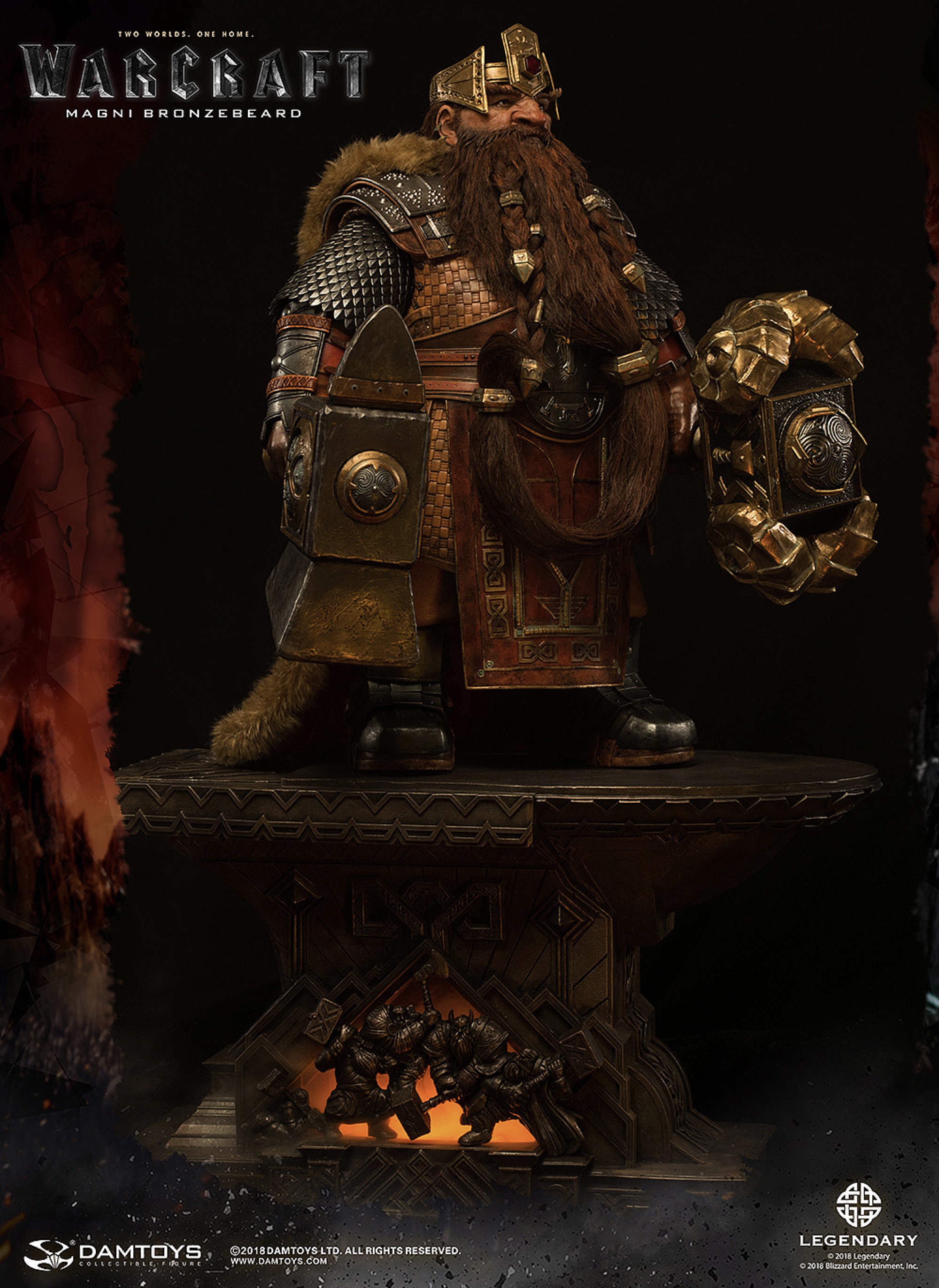 《魔兽》-麦格尼·铜须magni bronzebeard 25寸精致雕插画师丨damtoys