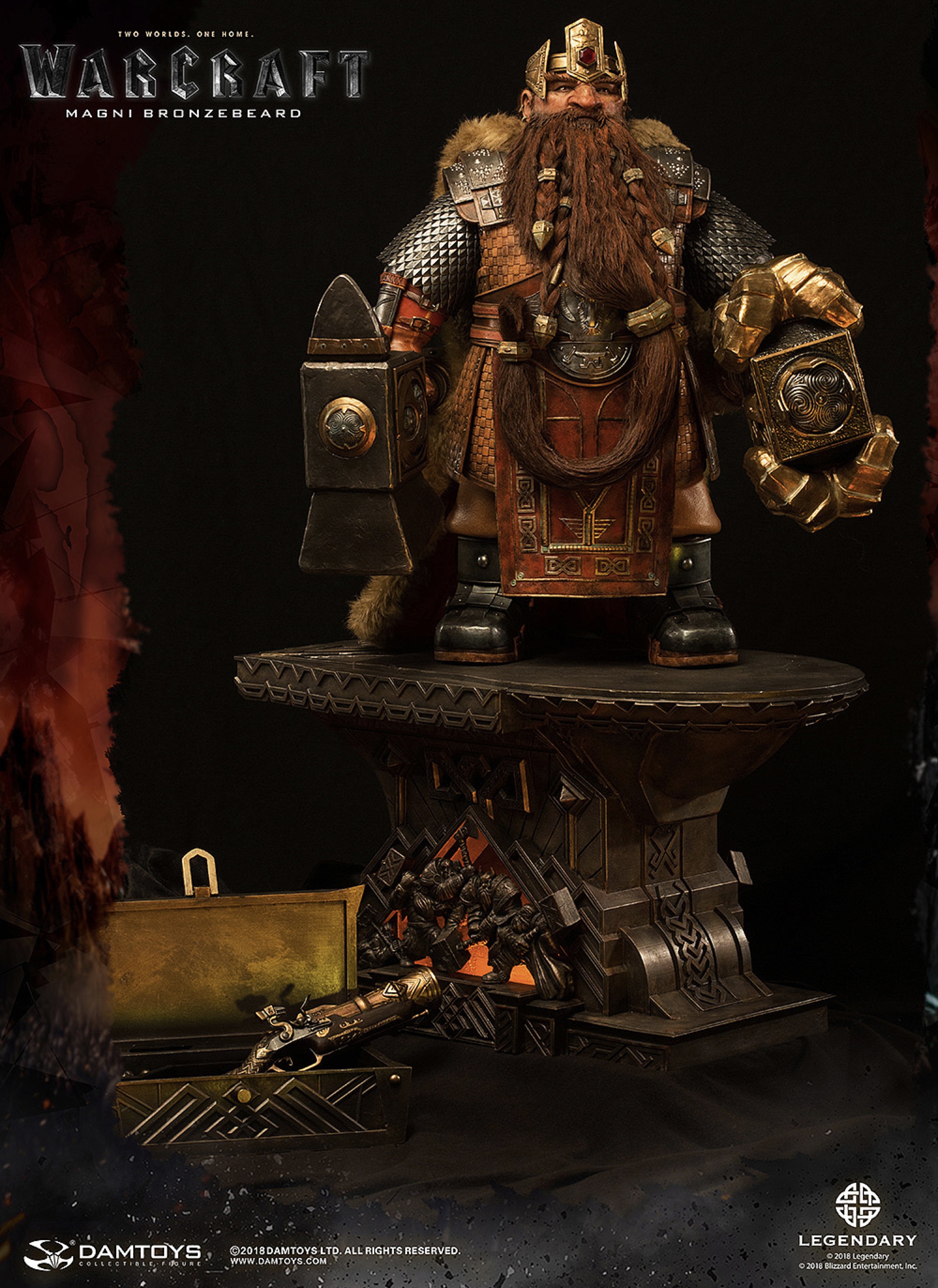 《魔兽》-麦格尼·铜须magni bronzebeard 25寸精致雕插画师丨damtoys