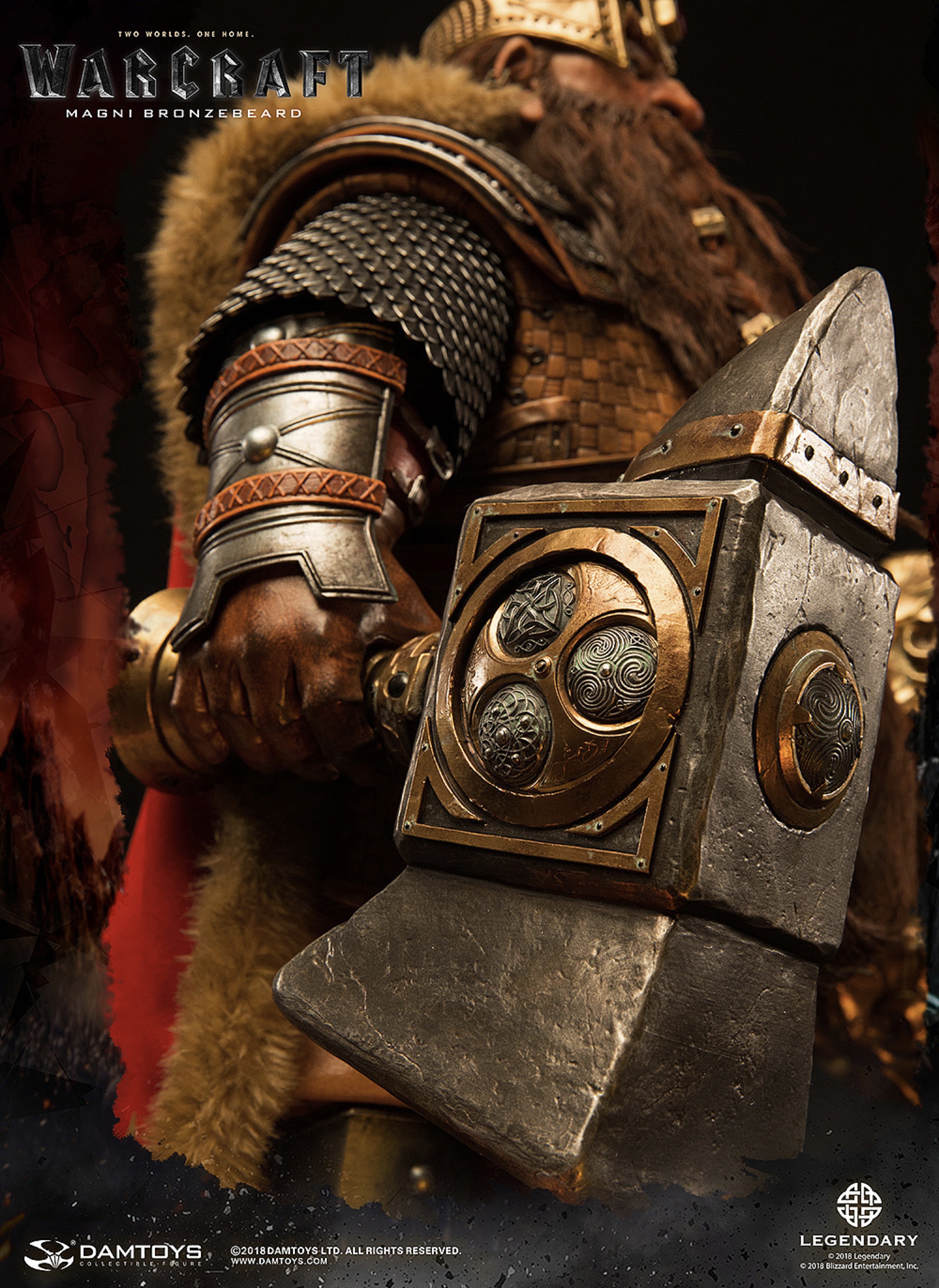 《魔兽》-麦格尼·铜须magni bronzebeard 25寸精致雕插画师丨damtoys