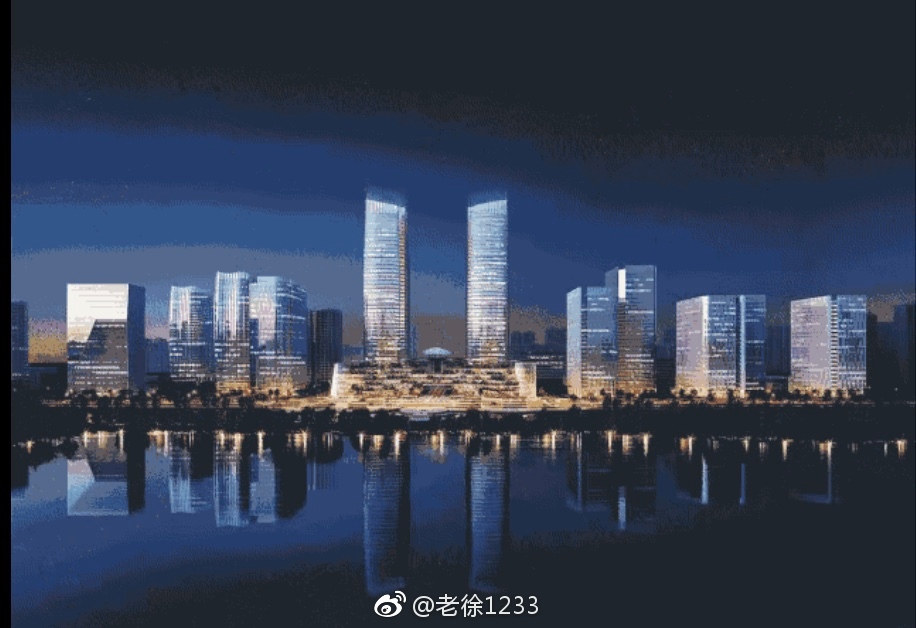正在建设中的淮安市金融中心