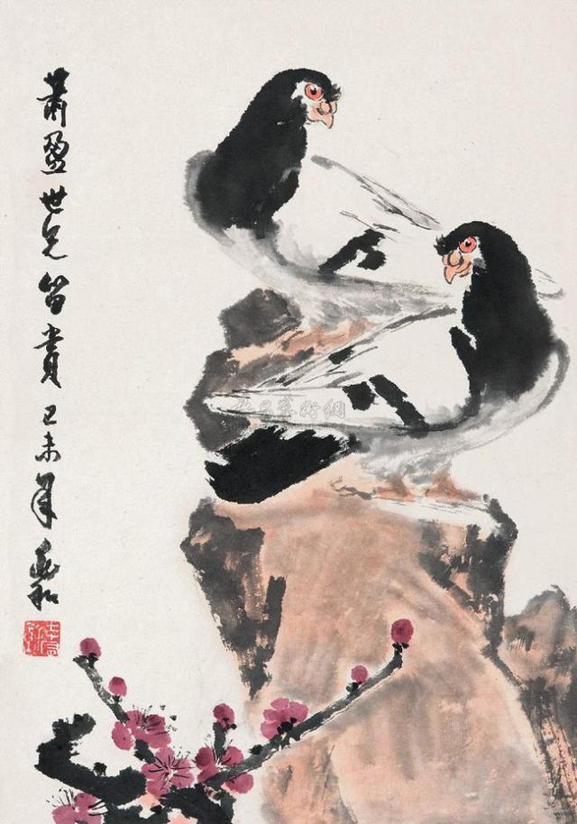 人物画大师蒋兆和花鸟画欣赏严谨中透着灵动