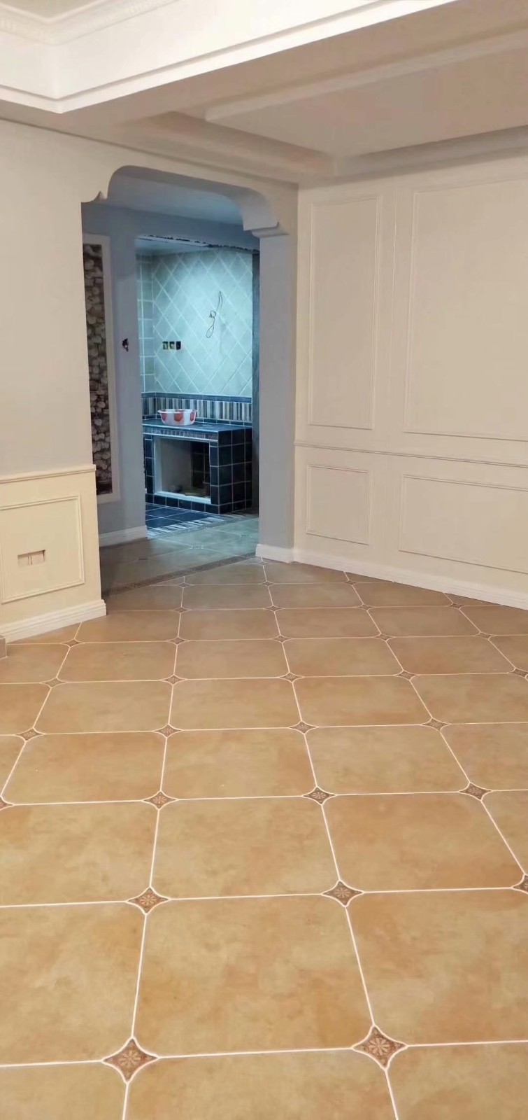 仿古砖配上美缝,效果杠杠的