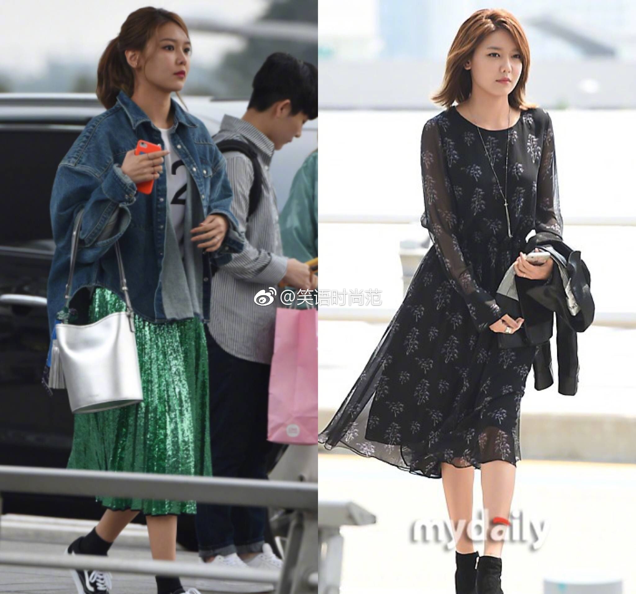 身高170,体重48斤的崔秀英机场街拍了解一下?好看实穿