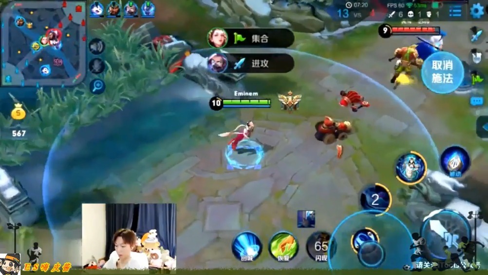 王者荣耀:体验服新版露娜实战,无限连难度降低