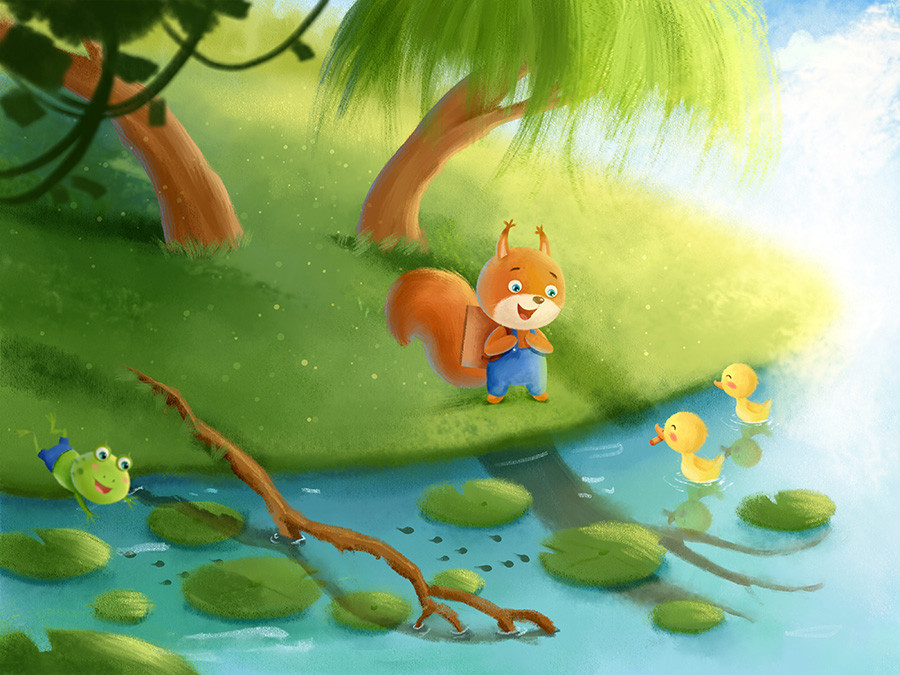 《山林里的故事》儿童绘本插画 / by.yi tong_新浪看点