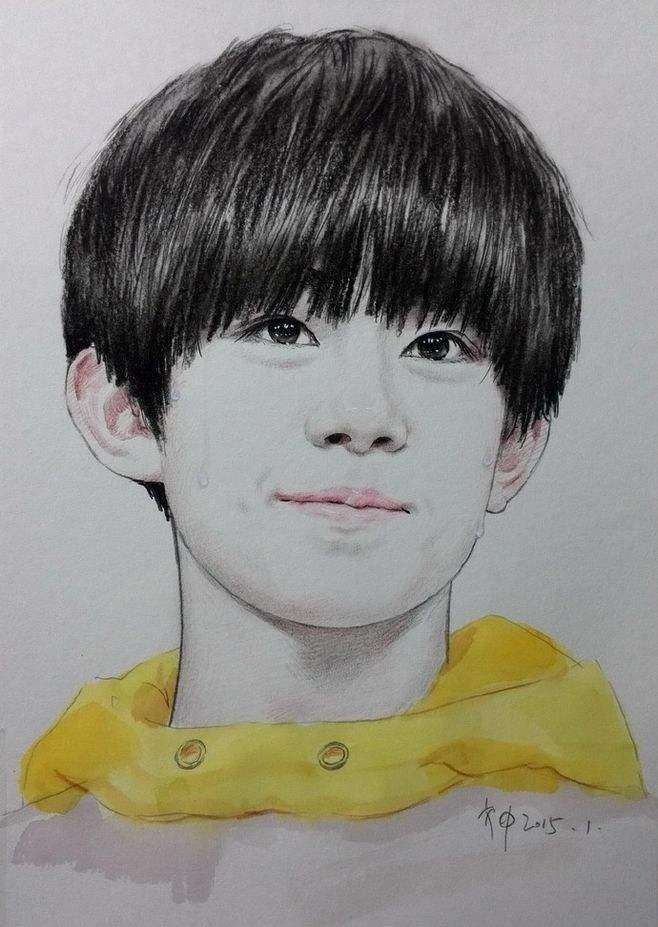 明星画自己,赵丽颖不愧是抽象派,千玺尽显高冷!