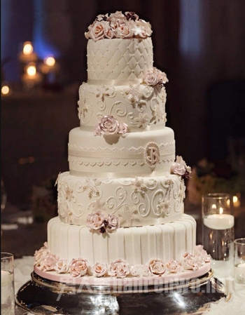 9款最唯美婚礼蛋糕 宛若艺术珍品