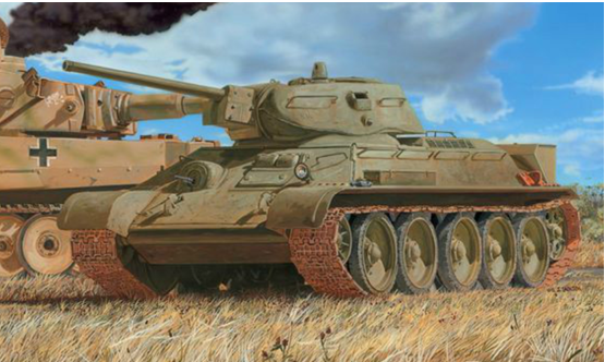t34坦克再现战场,这款70年前的老坦克又火了!