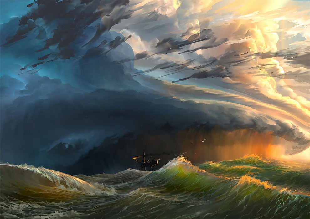 天空之眼 | 德国艺术家 Alexander Rommel 令人叹为观止的天空数字绘