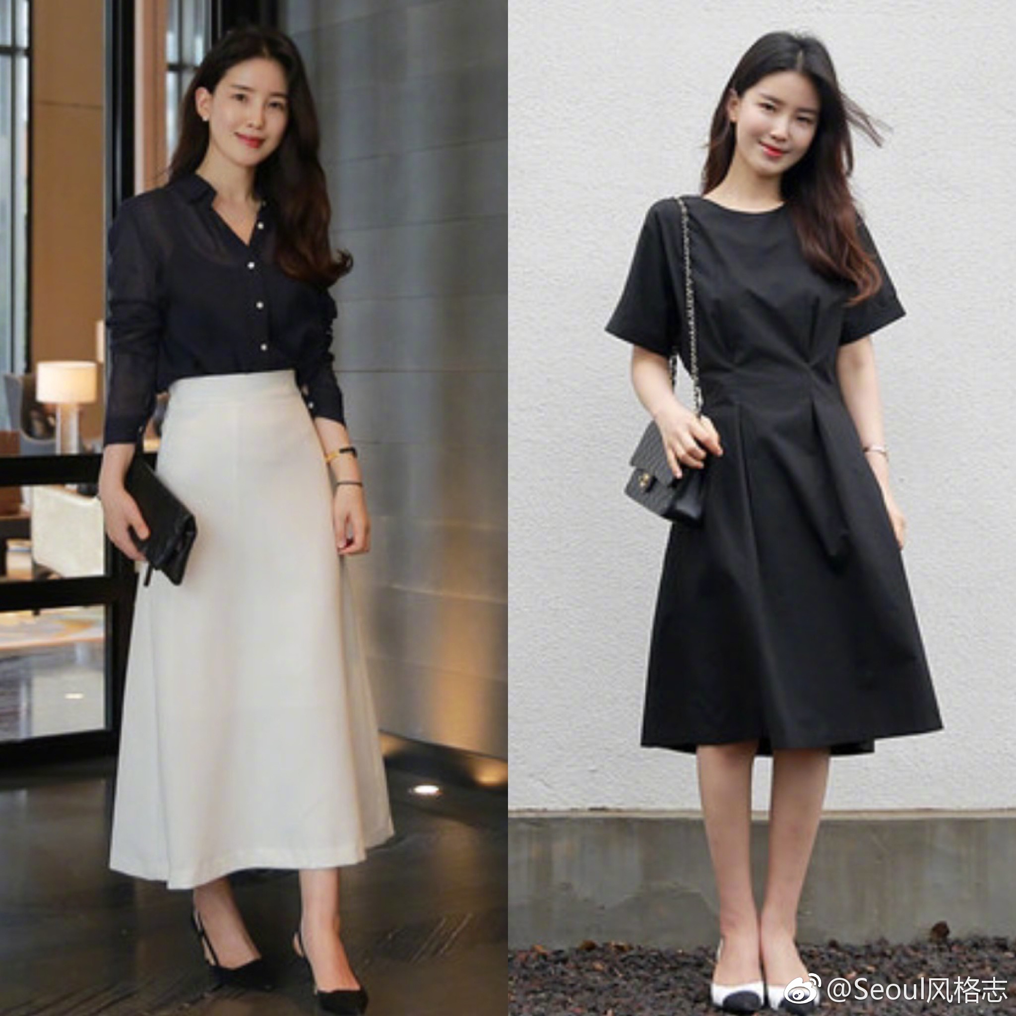 简单利落又整洁的通勤装很加分哦.