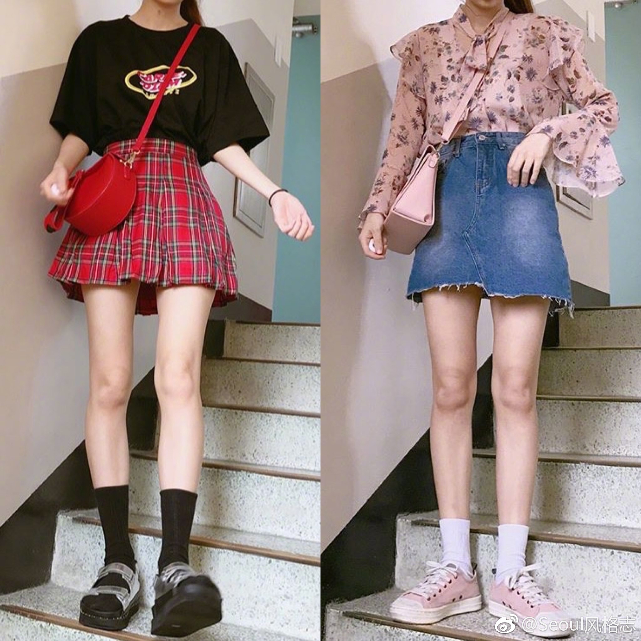 学院风短裙搭配适合活泼可爱的学生党