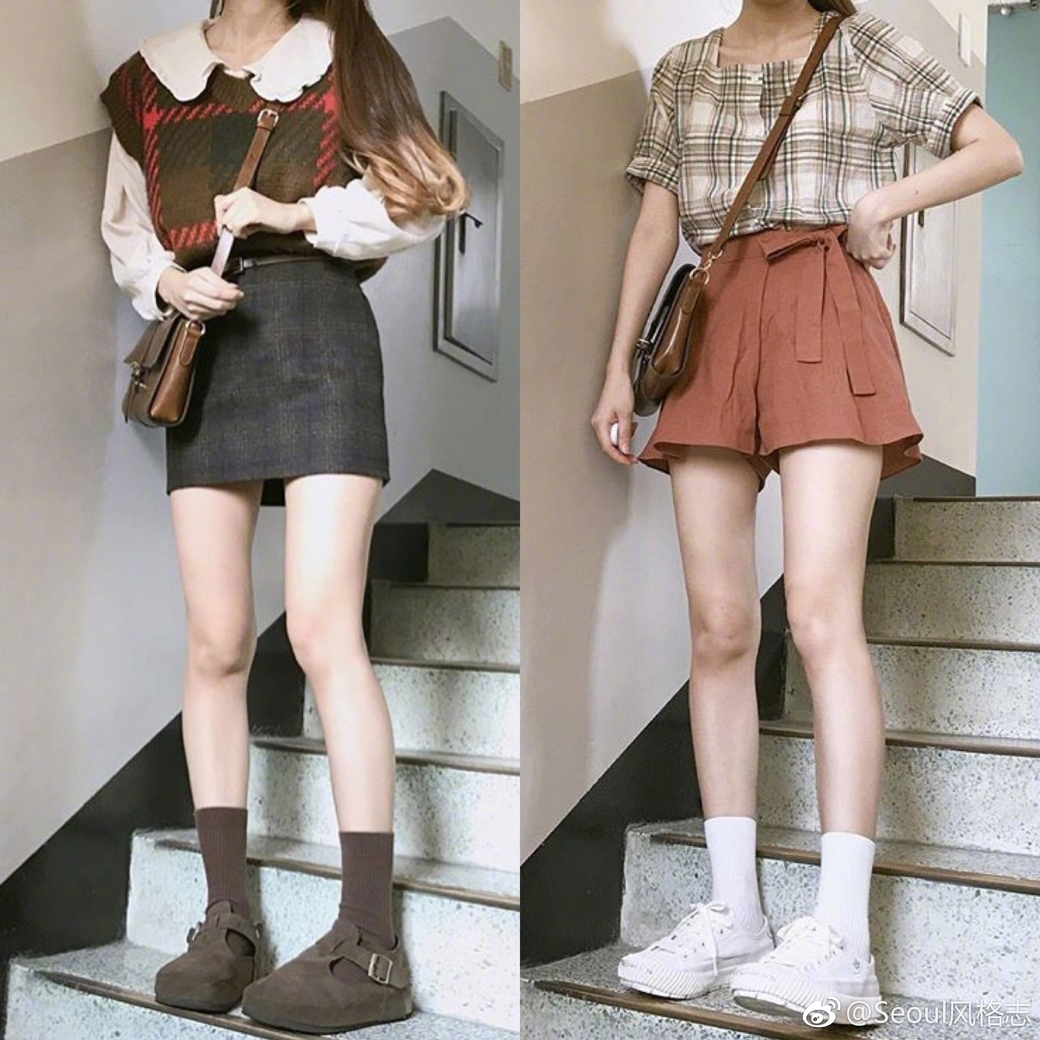 学院风短裙搭配适合活泼可爱的学生党
