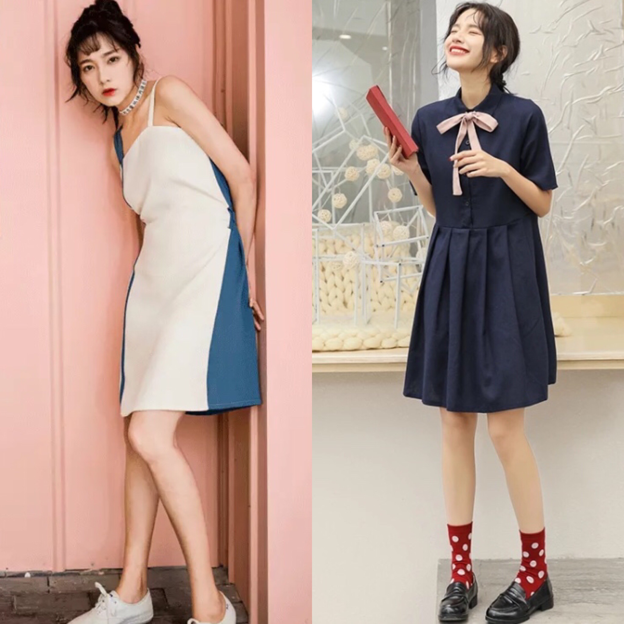 158cm女生蕾丝连衣裙清新俏皮,穿出1米8大长腿