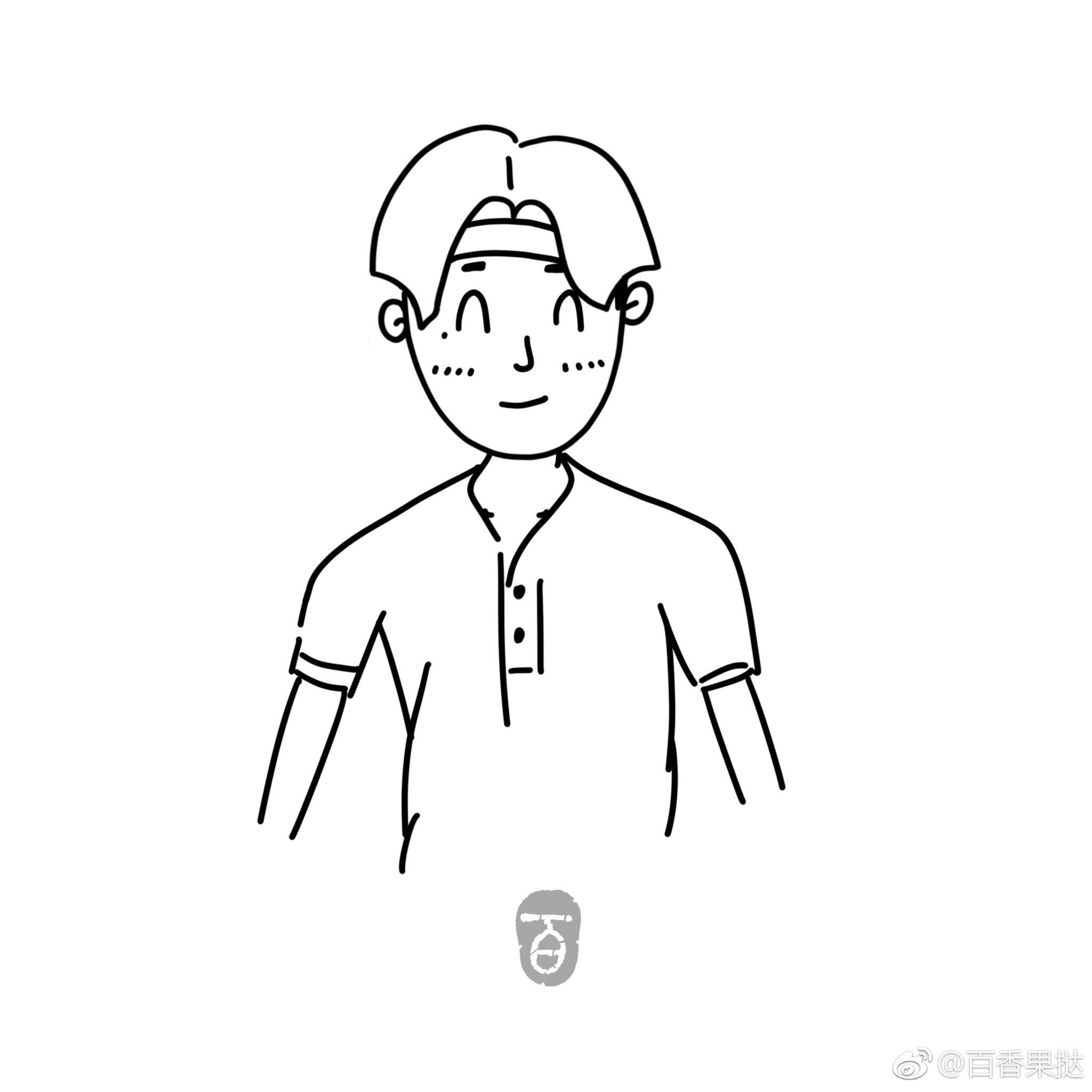 小小人物简笔画 | cr.@百香果挞
