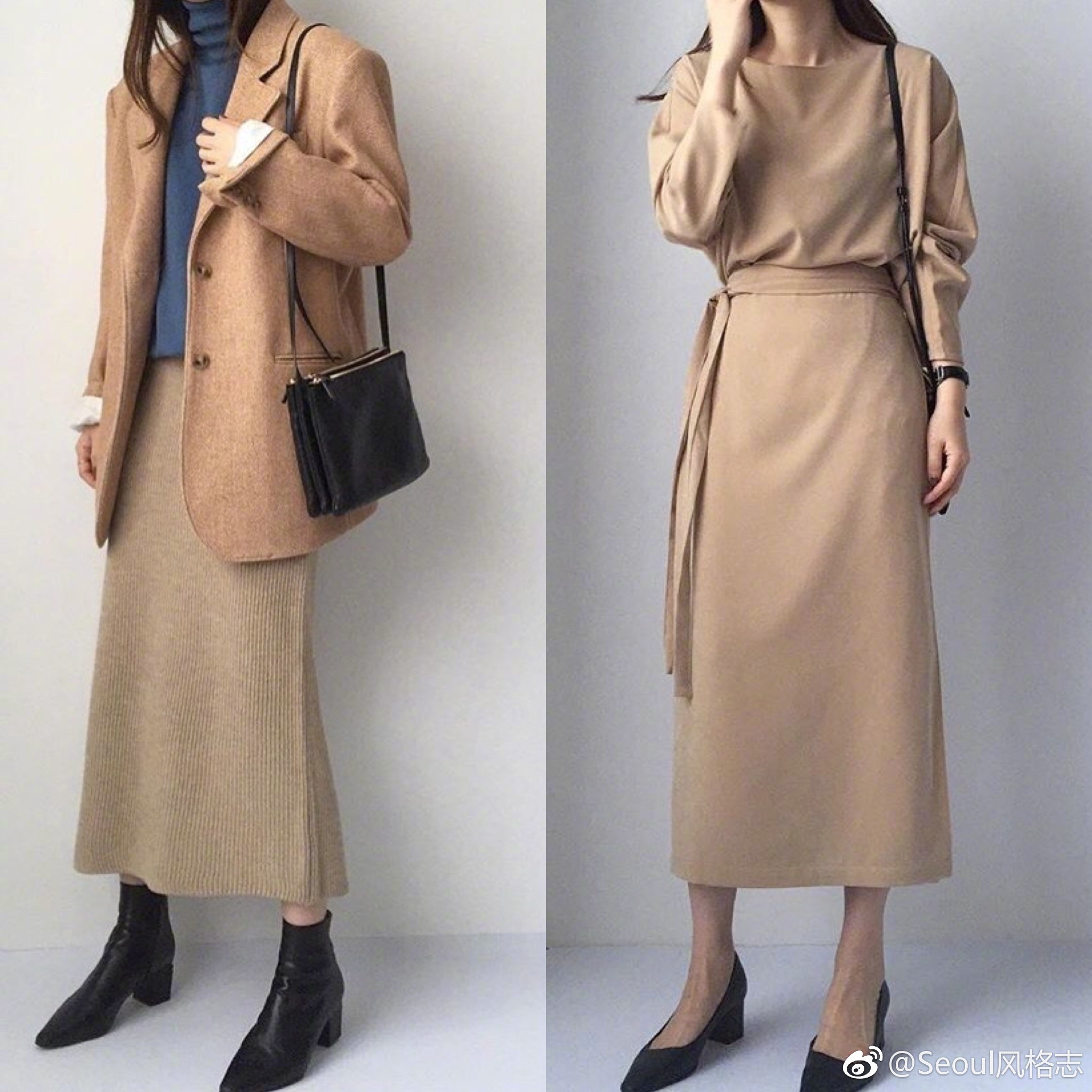 让你一秒变温柔,有质感的驼色系搭配.|驼色|质感_新浪新闻