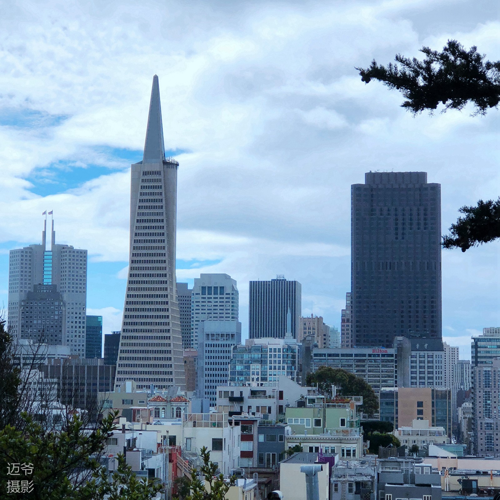 美国旧金山泛美金字塔大厦原创手机摄影