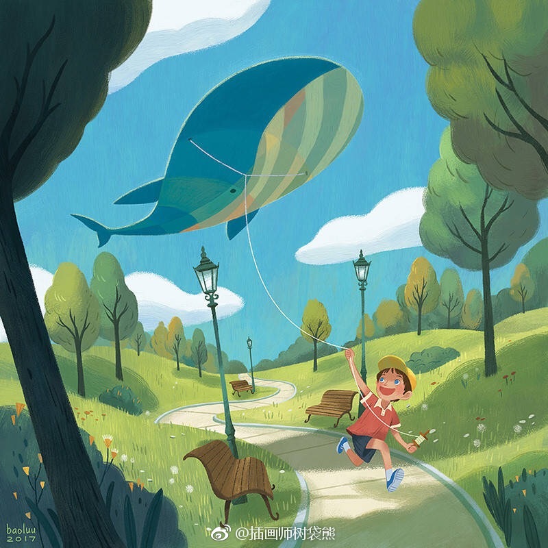 美国插画师 bao luu 笔下的童话世界插画设计作品