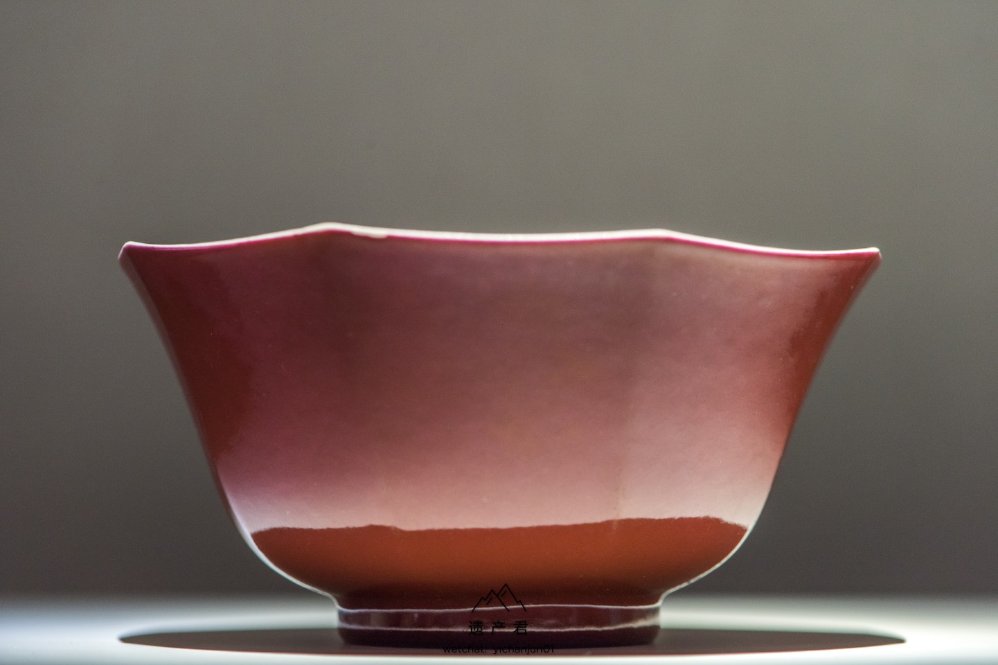 武汉市博物馆藏· 清道光红釉八角形碗
