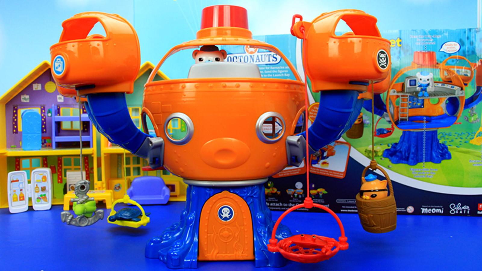 海底小纵队玩具 巨大的章鱼堡基地