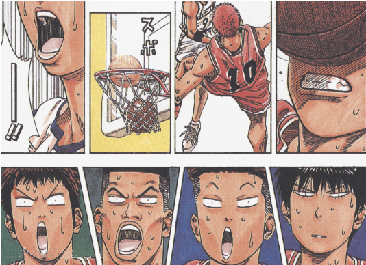 灌篮高手sd中以团队形式出现的画面简直帅爆了