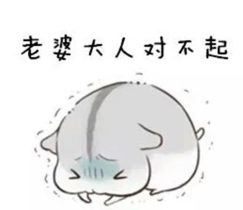哄老婆表情包:老婆大人对不起,好喜欢老婆,我老婆超级可爱