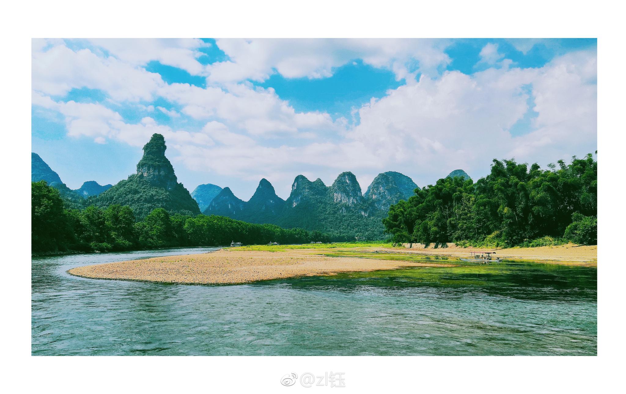 桂林山水甲天下阳朔山水甲桂林20元背景图的"桂林山水"原来是阳