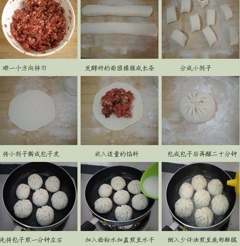 20年面点师教你水煎包做法口味正宗有漂亮冰花3分钟能学会