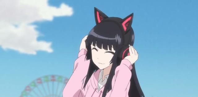 剧场版《flcl progressive》黑长直妹子取下耳机就爆种