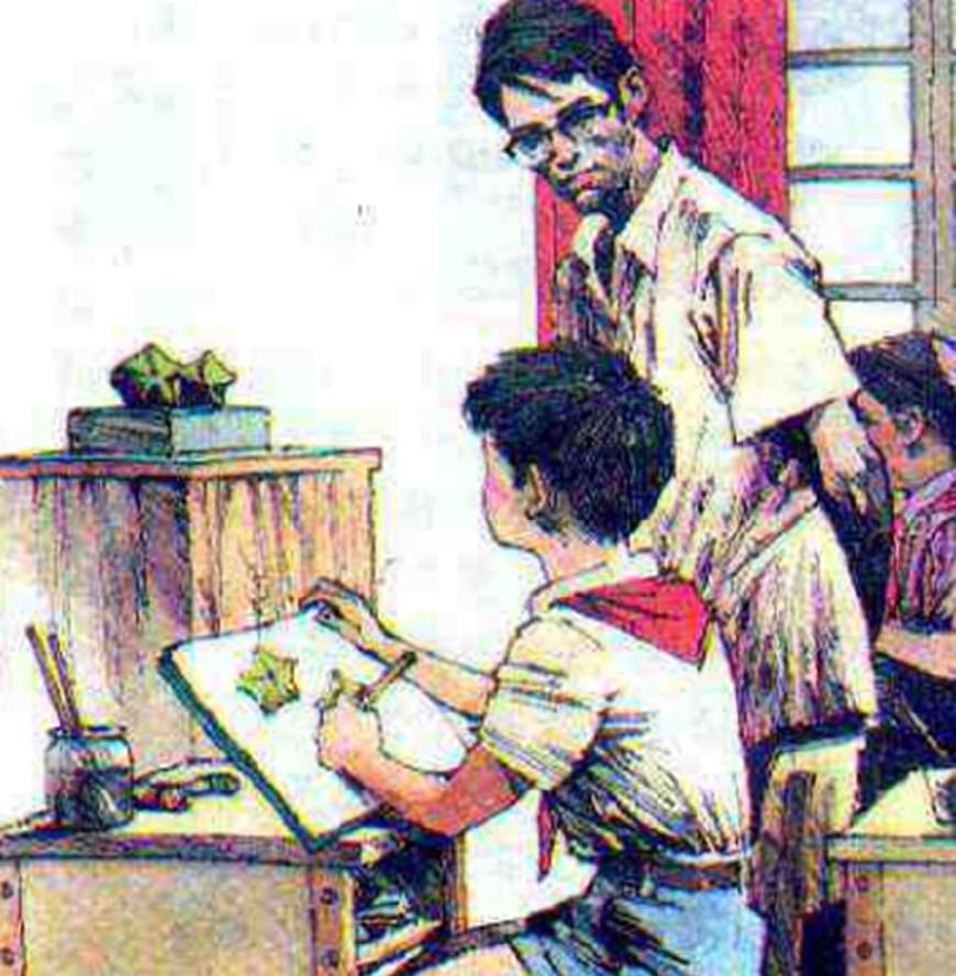 语文课本上的插图认识4个的是学霸全认识的是语文课代表