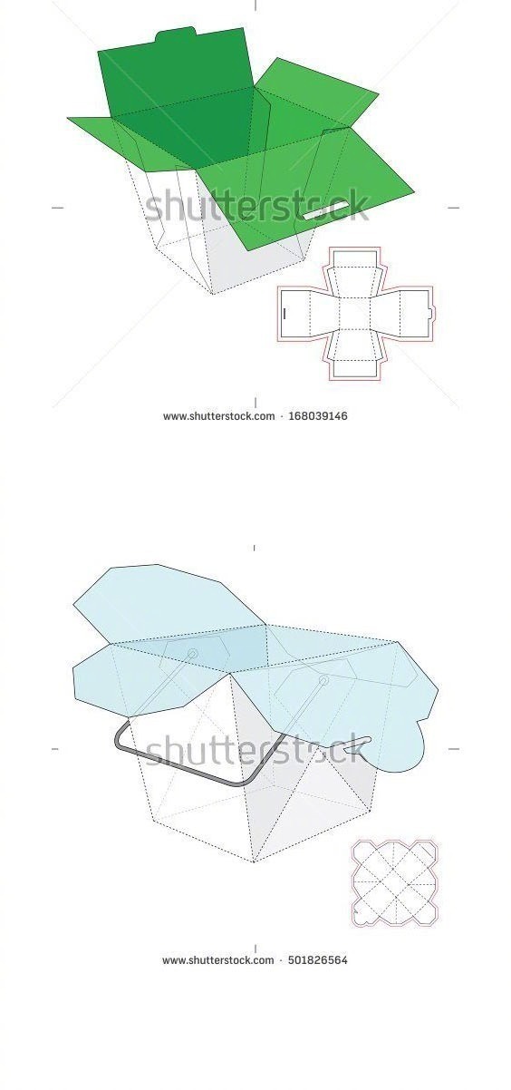 一组异形包装设计结构图干货转需