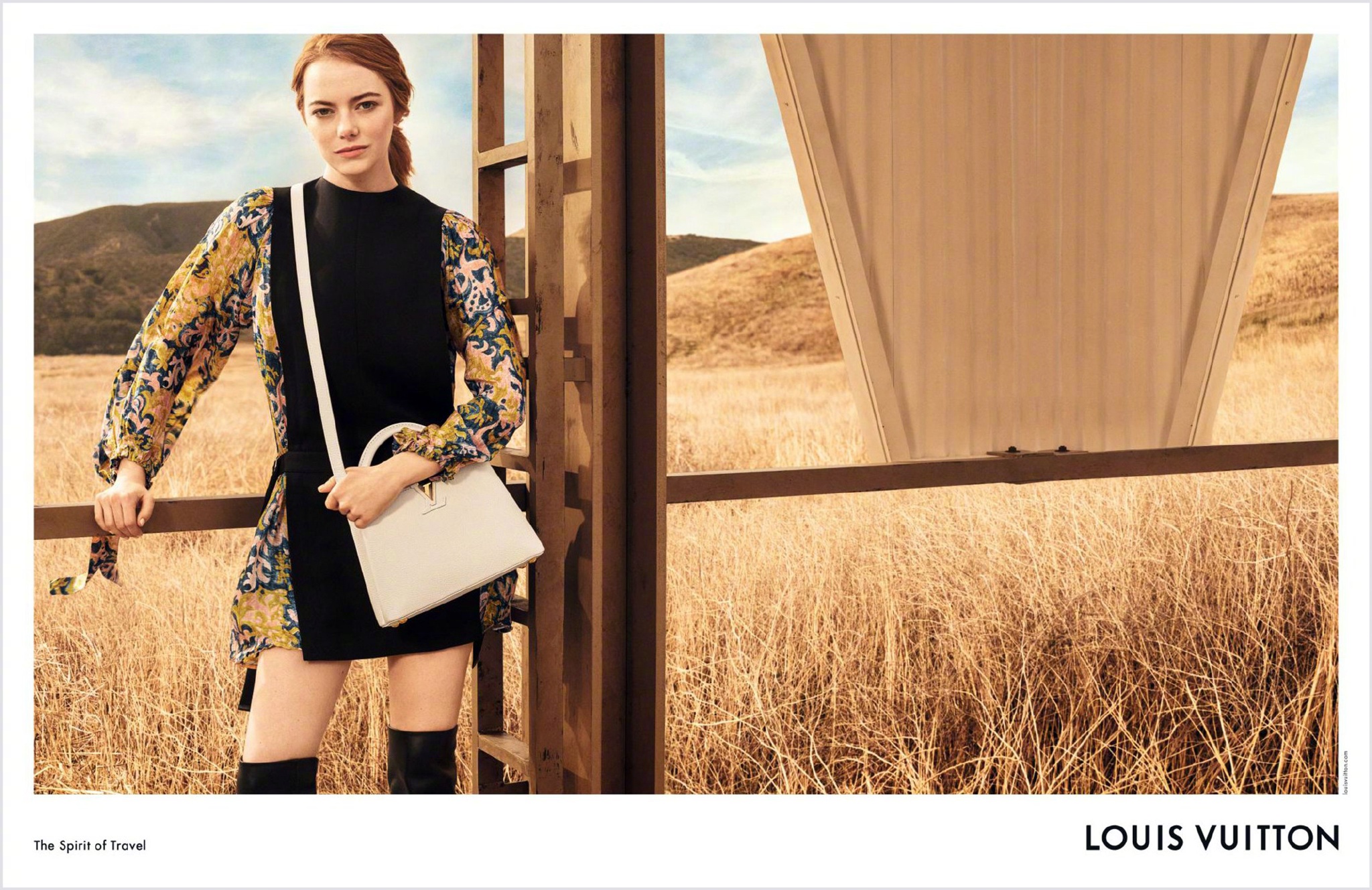 石头姐emma stone代言lv包释出更多写真!