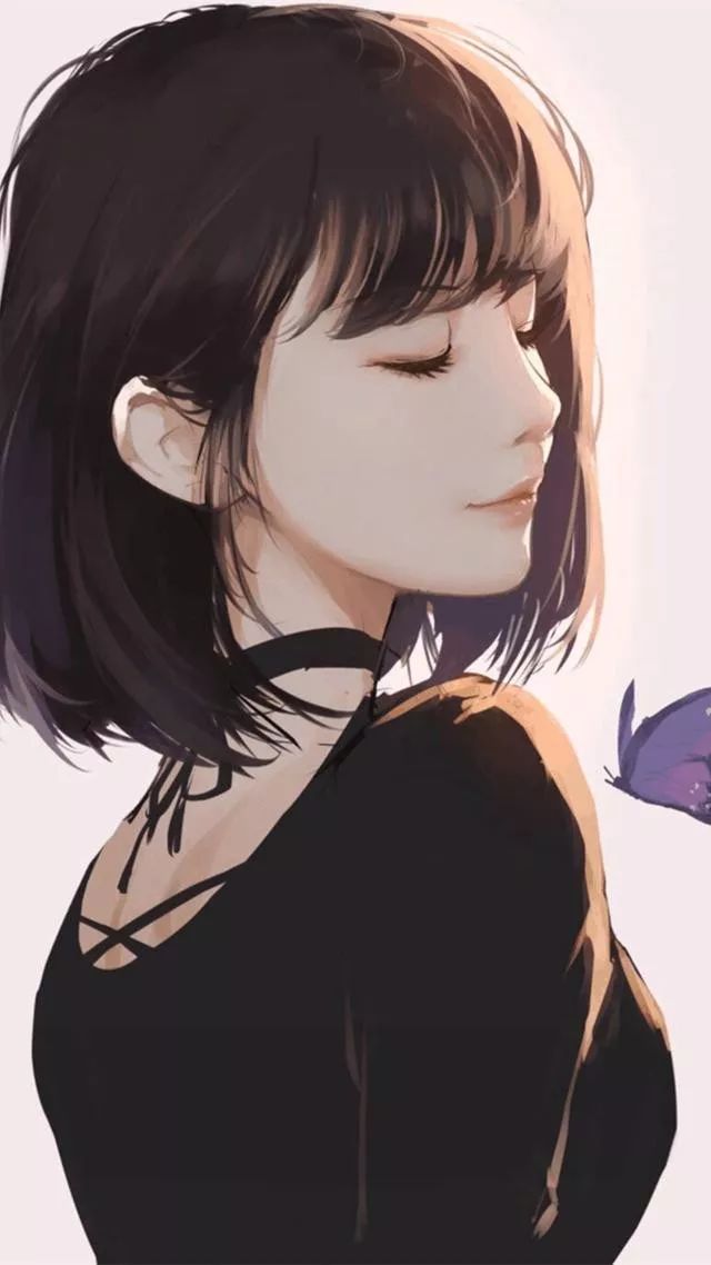 头像壁纸暗色系女孩头像壁纸