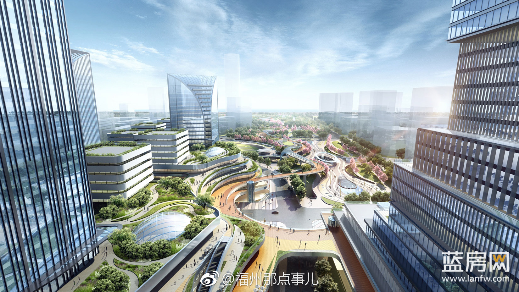福州滨海新城cbd效果图曝光规划总面积达6000亩