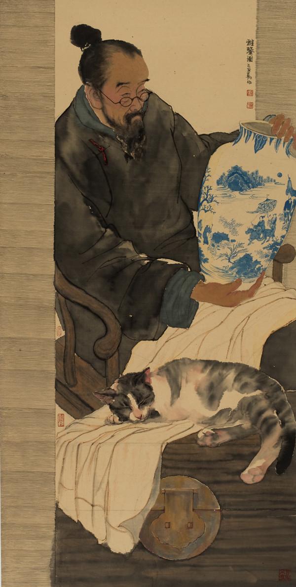 中央美院黄华三水墨人物赏析