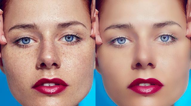 ps—细腻皮肤祛斑磨皮