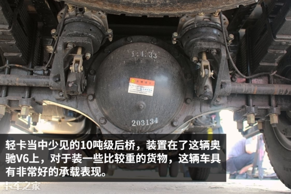 10吨级后桥10挡箱170马力能干重货的小轻卡了解一下