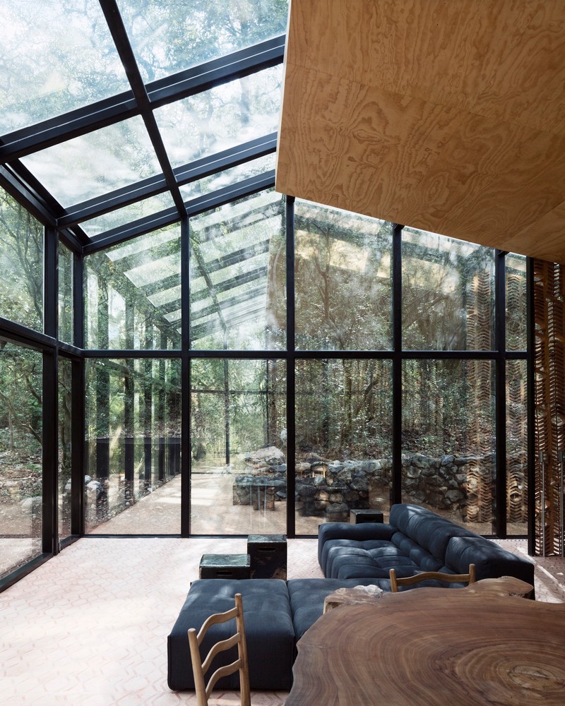 森林中的玻璃屋