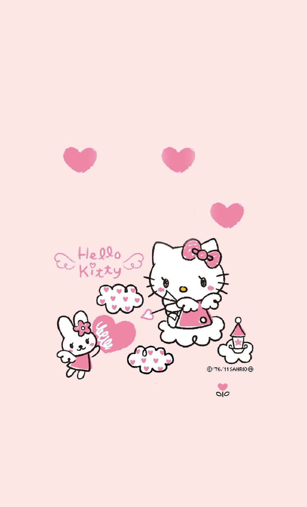 精选可爱hellokitty手机壁纸送给可爱的你|可爱|可爱的你|手机壁纸